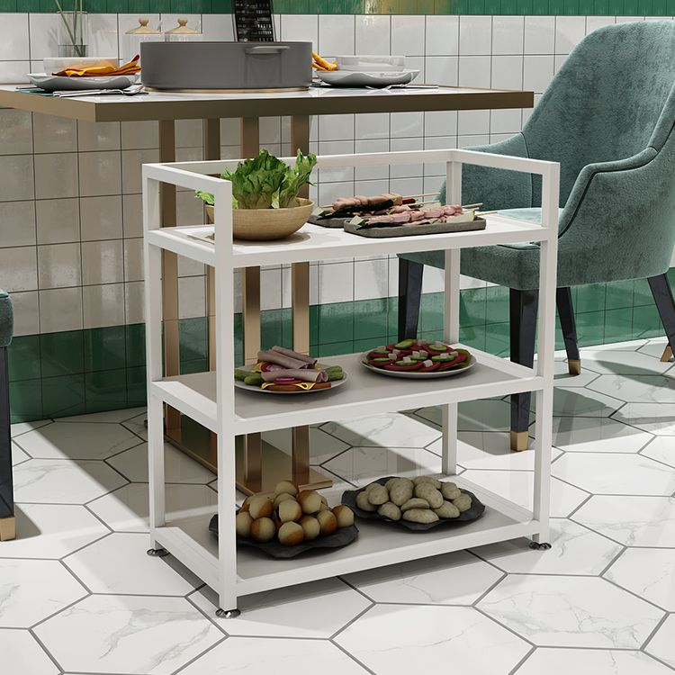 Modern 25.59"H Portable Prep Table Metal Prep Table for Home Use