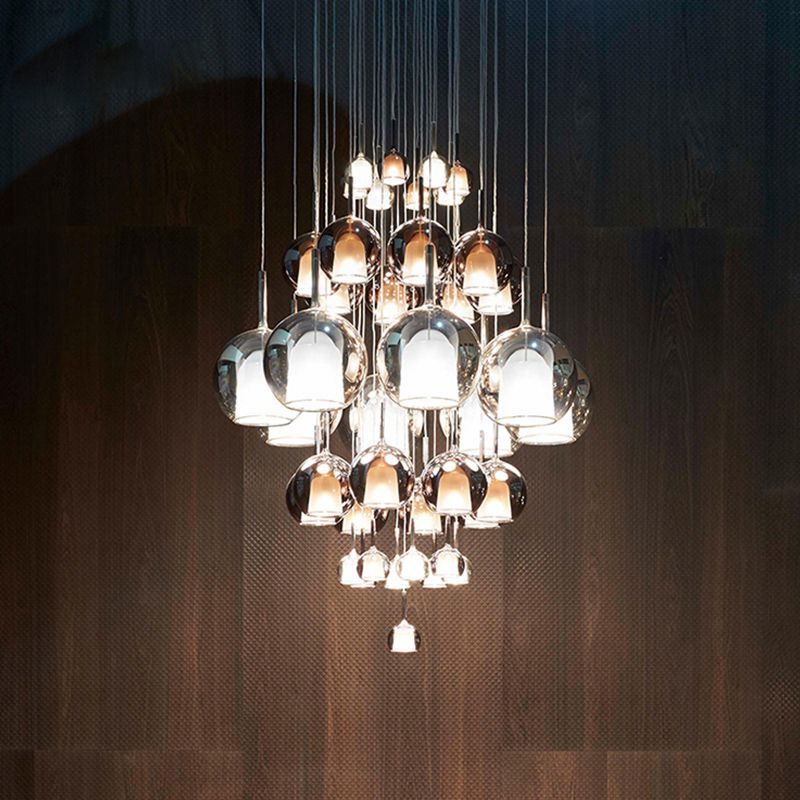 Contemporary Glass Shade Hanging Light Creative Pendant Lighting Fixture