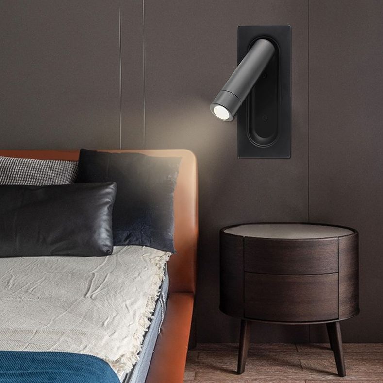 7 "H MODERNO Montaje de montaje LED LEAK DEL SITBILLO OBJUNTO DESEJO Cilíndrica Lámpara de lectura de la noche