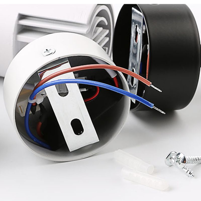 Iluminación de pared de cilindro de metal estilo contemporáneo 1 ideas de iluminación de pared de luz