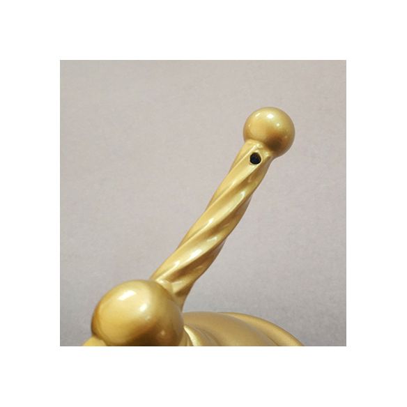 Flower Table Lamp Modern Bedside Lamps Metal 1 Light Night Table Lights in Gold