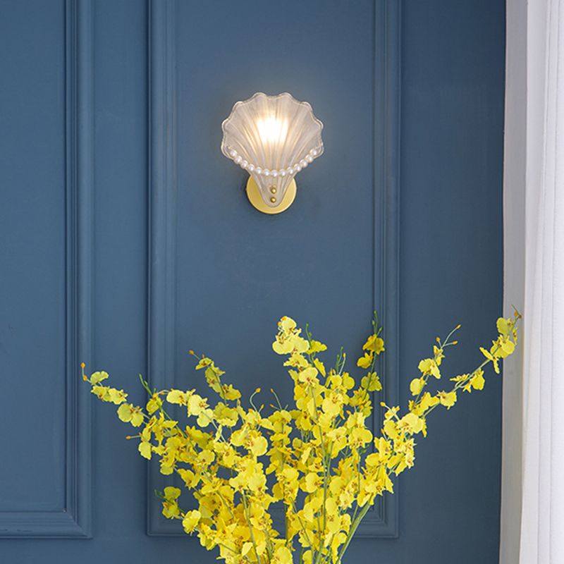 Single Golden Modern Bathroom Vanity Light Glass Bath Bar for Bathroom