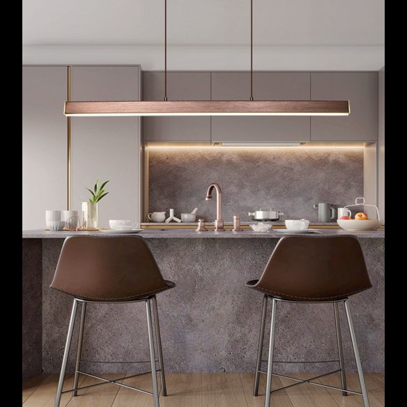 Rectangle Island Chandelier Lights Contemporary Acrylic Chandelier Lighting Fixtures for Dining Table