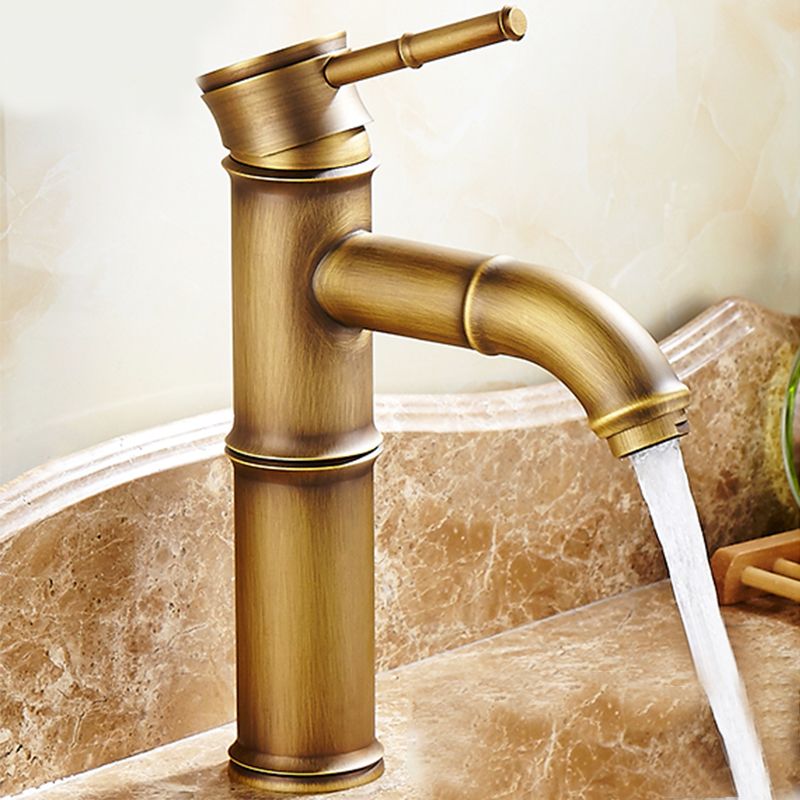 Country Style Faucet One Hole Vessel Sink Faucet with One Lever Handle