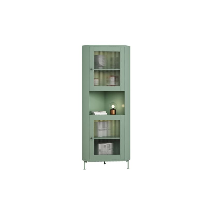 15.75" L * 15.75" W Storage Cabinet with Shelf and Glass Doors Triangle Cabinet