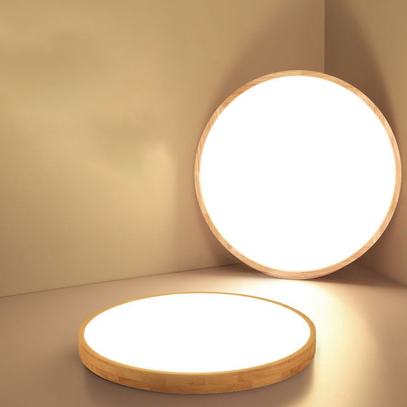 1 Licht Nordische Unterputz-Deckenleuchte Leuchtmittel Rundholz-Unterputz Deckenleuchte Licht für Wohnzimmer