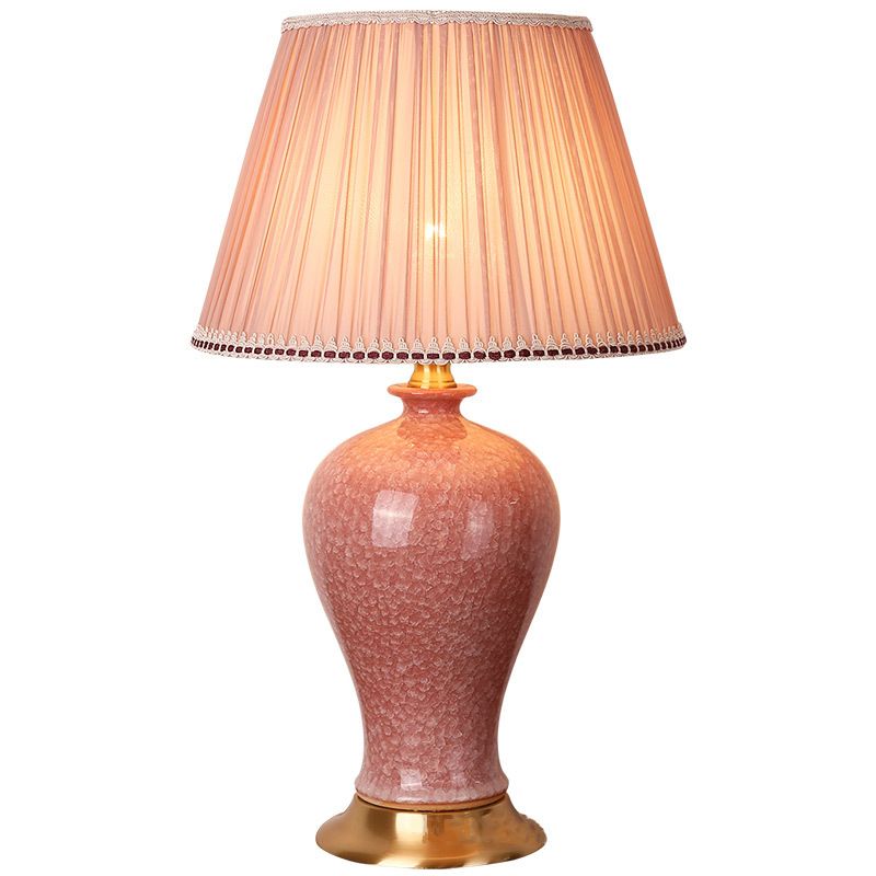 Éclairage de bureau de style moderne LAMPE DE SHADE DE SILK COLORF