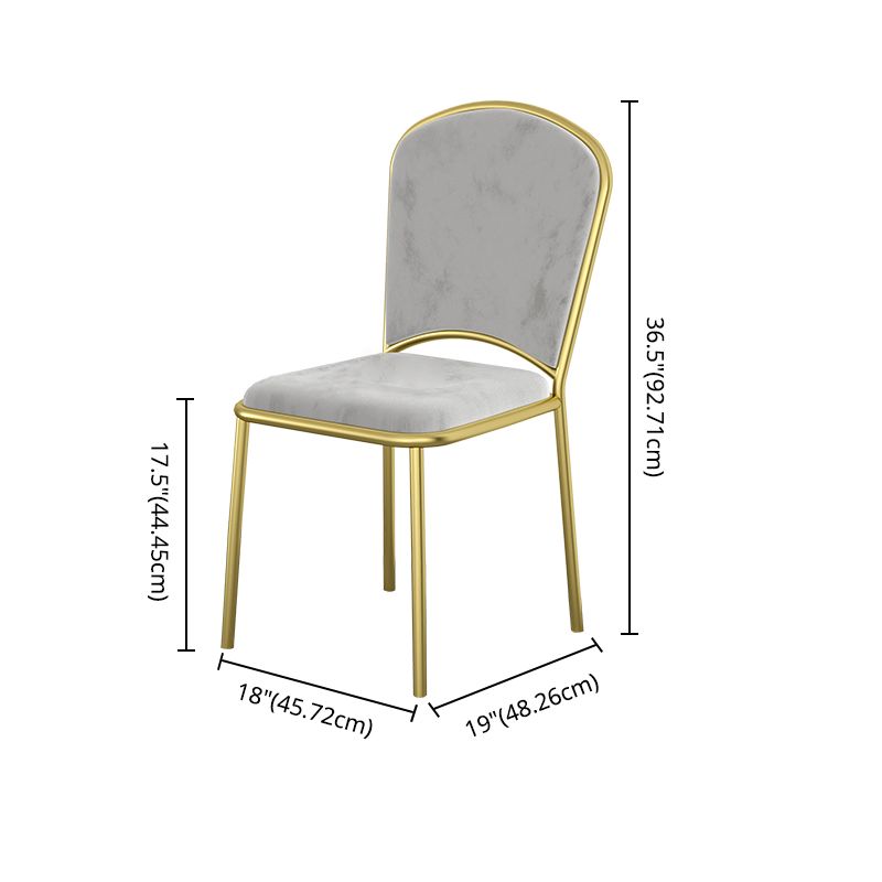Rectangle Scandinave Dining Room Ensemble de meubles à manger en pierre fritté avec base métallique