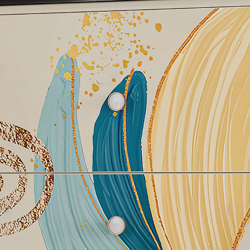 Vertical Storage Chest Dresser Modern Storage Chest with 5 Drawers