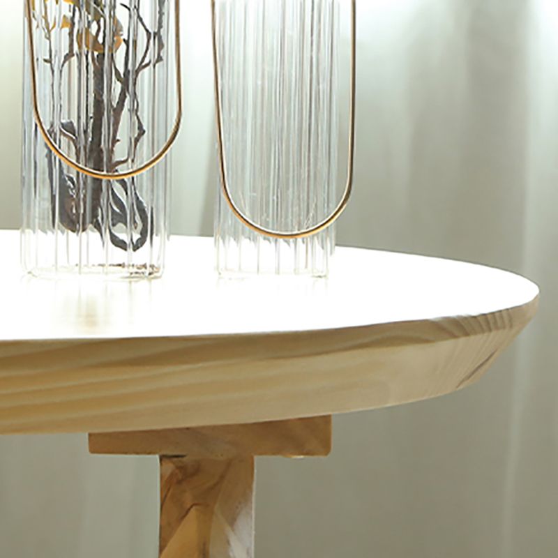 Oval Dining Table Solid Wood Contemporary Style Table for Home Kitchen