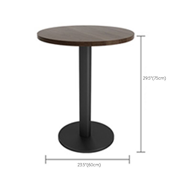 Contemporary Wood Dining Table Metal Dining Table for Home Use