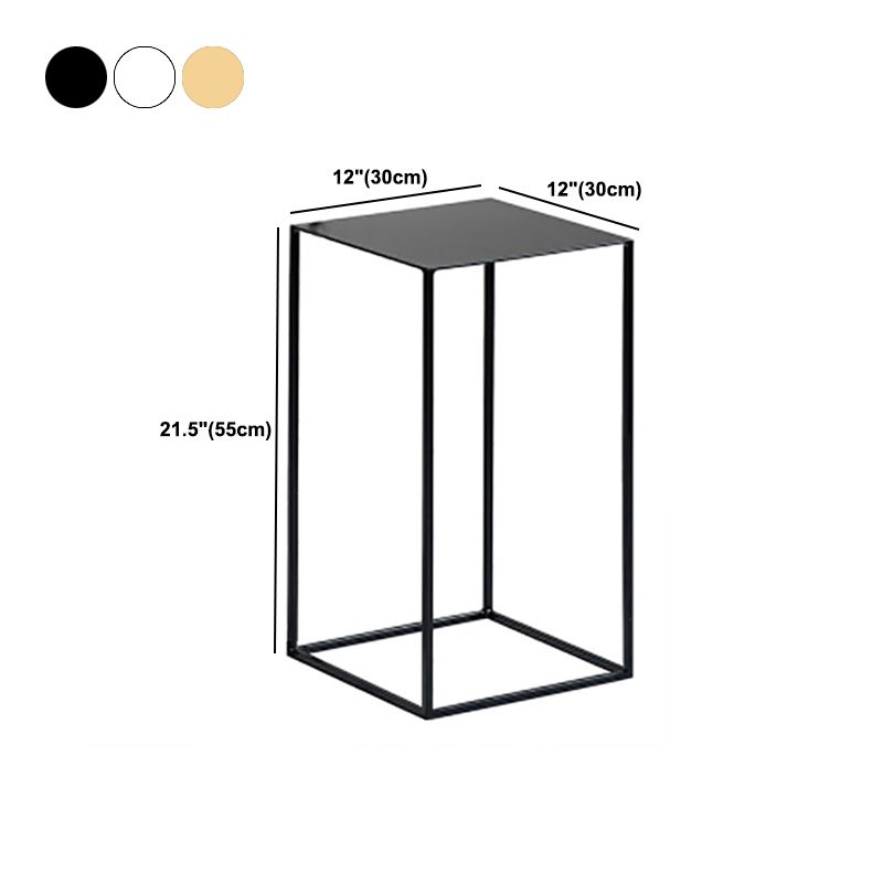 Square Metal Table Frame Base Design Medieval Modern Style Side Table