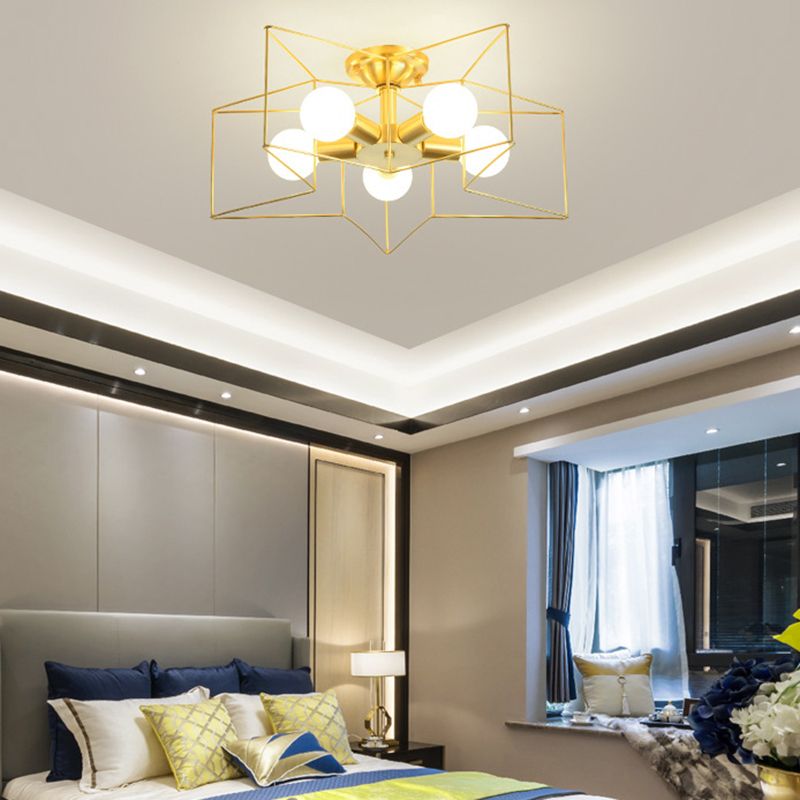 Star Shape Flush Mount Light Fixtures Modern Flush Mount Ceiling Light
