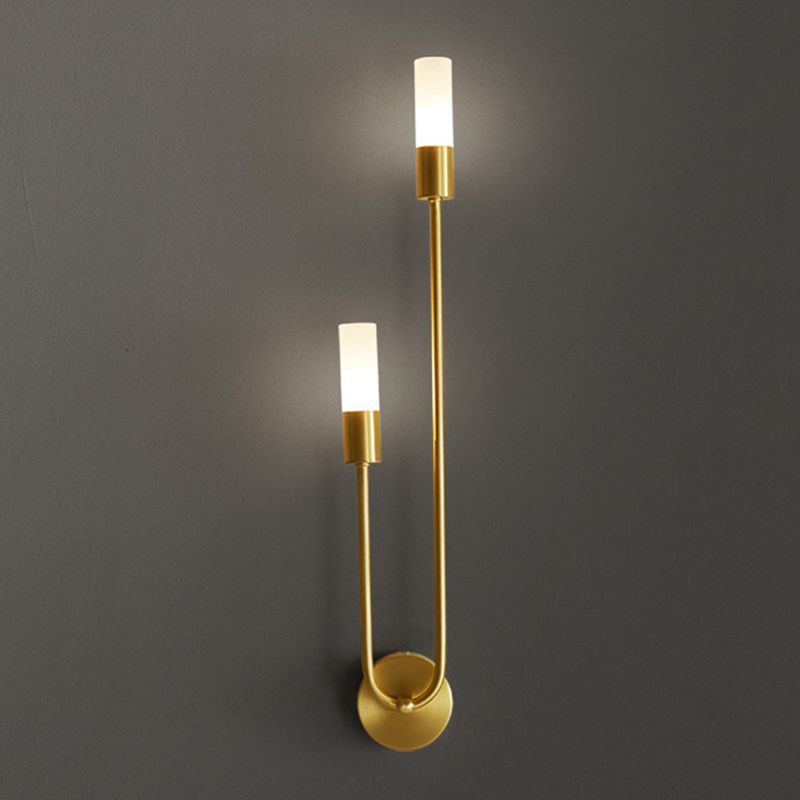 Nordic Minimalist LED Wall Sconce Light 2 Lights Up Lighting Wall Lamp for Bedroom