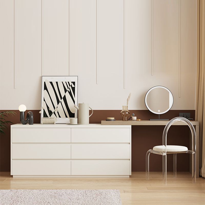 Modern With Drawer Solid Wood Lighted Mirror Bedroom Make-up Vanity