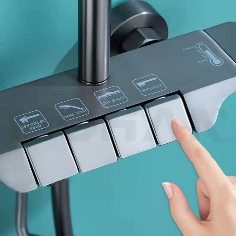 Modern Adjustable Swivel Shower Metal Shower Head Shower Faucet on Wall