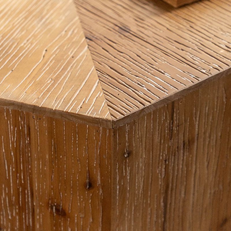 Contemporary Solid Wood Coffee Table Medium Wood Solid Coffee Table