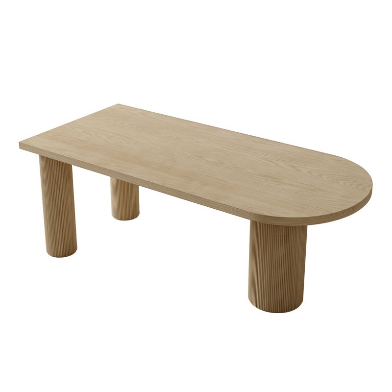 Irregular Shape Pine Wood Table for Restaurant Nature Island Table with 3 Legs