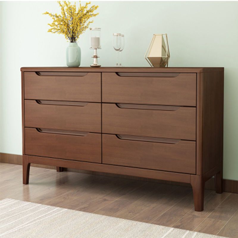 Contemporary Rubber Wood Storage Chest Bedroom Chest with Legs