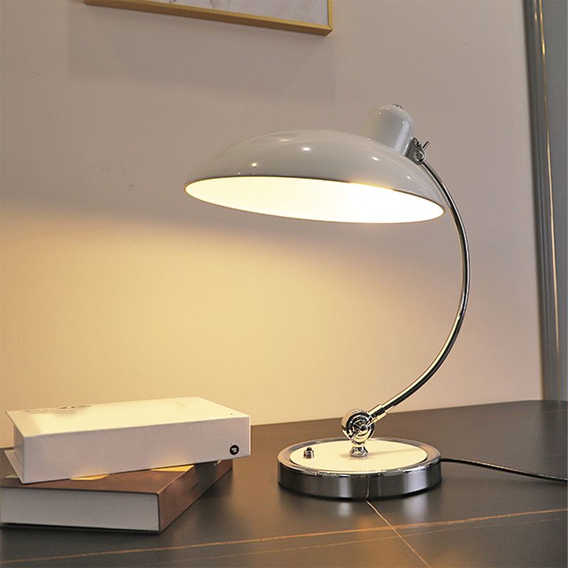 Nordic Arc Table Lamp Colorful Single Light Table Lamp with Metal for Bedroom