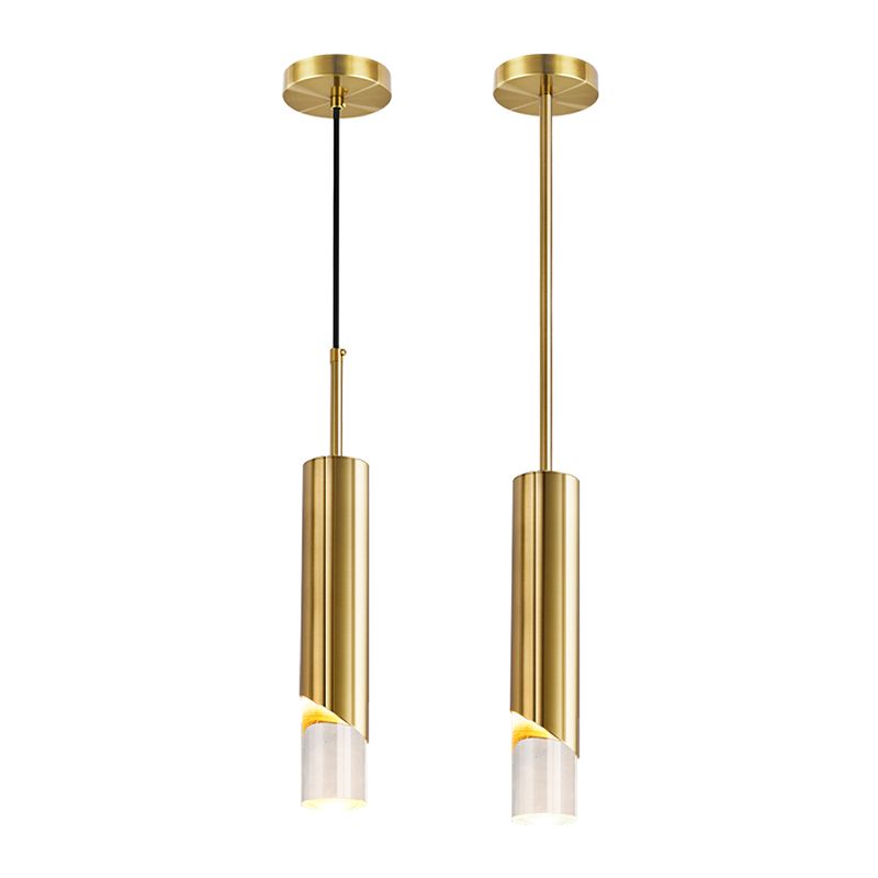 Tubi moderni in stile minimalista a pendente di illuminazione lampada a soffitto acrilico per soggiorno