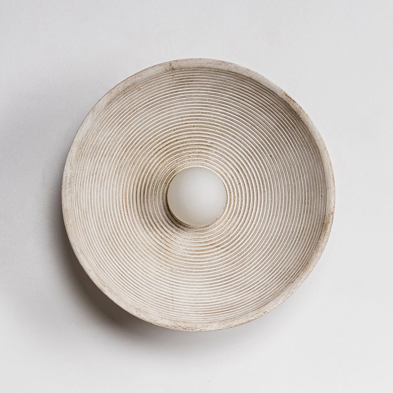 Simple Circle Wall Lamps Resin Wall Light Fixtures for Living Room