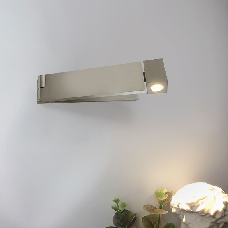 Metal Square Shape Wall Light Modern Style 1-Light Wall Mounted Light