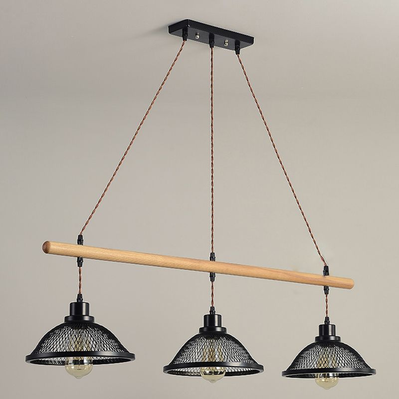 Bowl Island Lighting Fixtures Industrial Metal Pendant Lighting for Restaurant