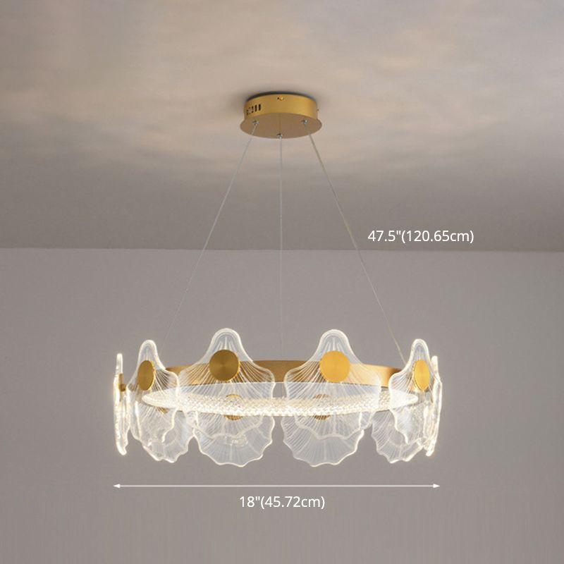 LED Chandelier Light Fixture Modern Simplicity Acrylic Pendant Lighting for Restaurant