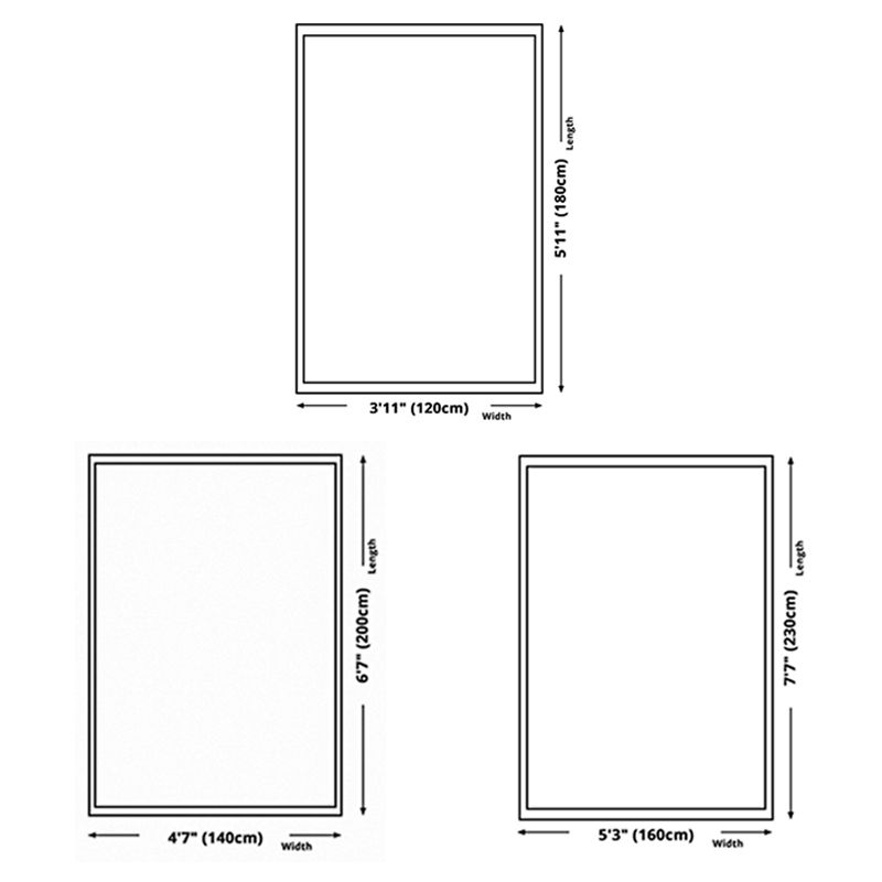 Orange Modern Carpet Polyester Line Carpet Non-Slip Backing Carpet for Living Room