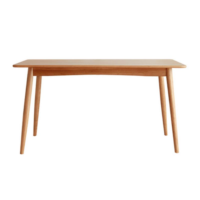 Modern Solid Wood Rectangular Space Saving Top Dining Table with 4 Legs