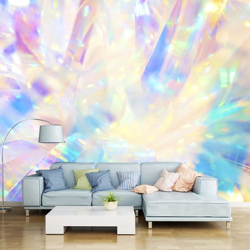 Illustration Color Abstract Patern Mural Decals for Indoor Wall, Yellow, Made to Measure