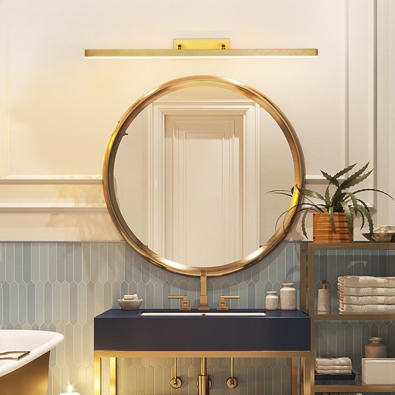 Modernism LED Bath Bar Vanity Lighting Golden Light for Bathroom
