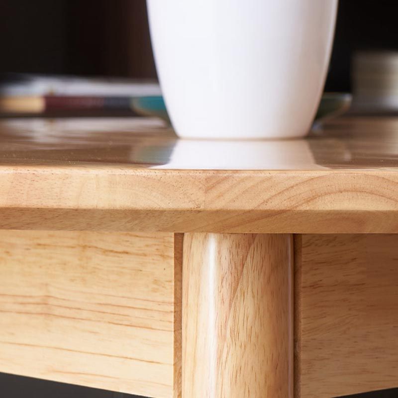 Solid Wood Top Dining Table Contemporary Dining Table with 4 Legs