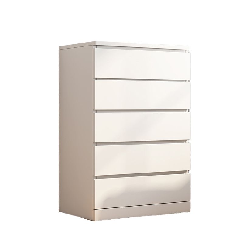 Modern Style White Storage Chest Vertical Wooden Chest with 3 / 4 / 5 / 6 Drawers