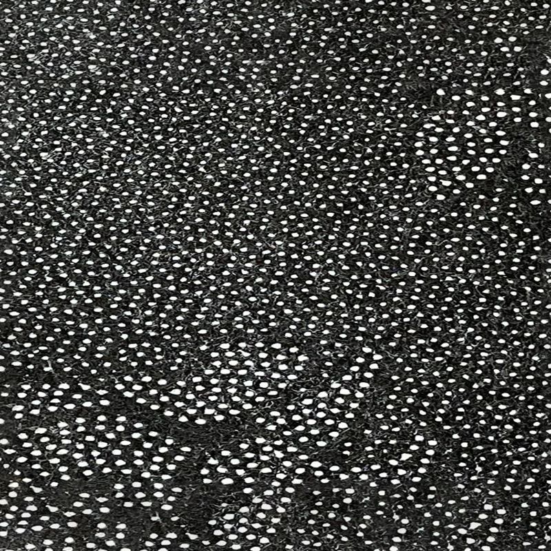 White Graphic Rug Polyester Modern Rug Stain Resistant Rug for Living Room