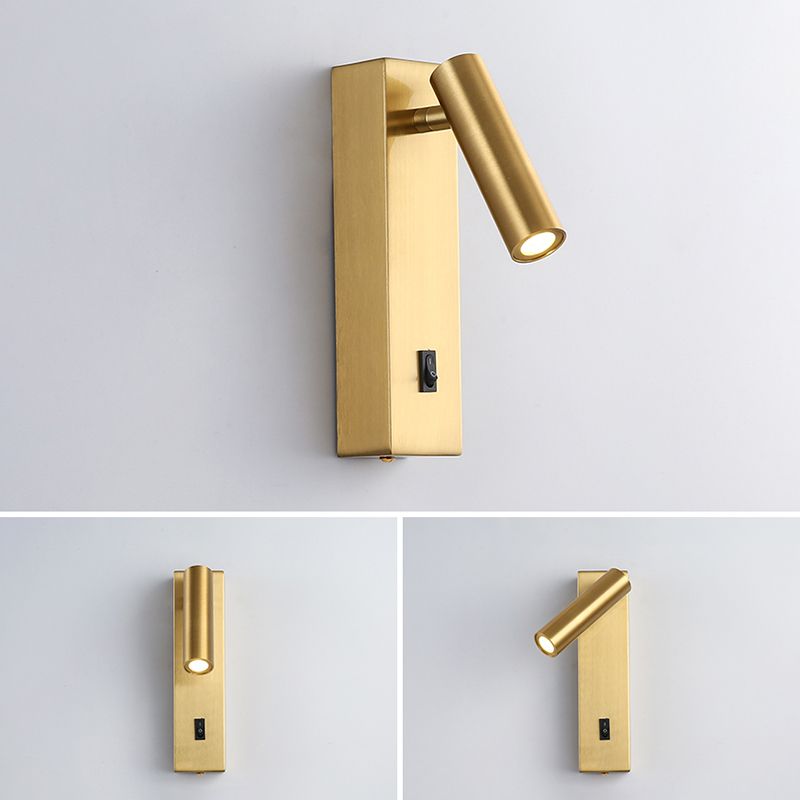 1-Light Geometric Wall Mount Light Modern Style Metal Wall Mount Lighting