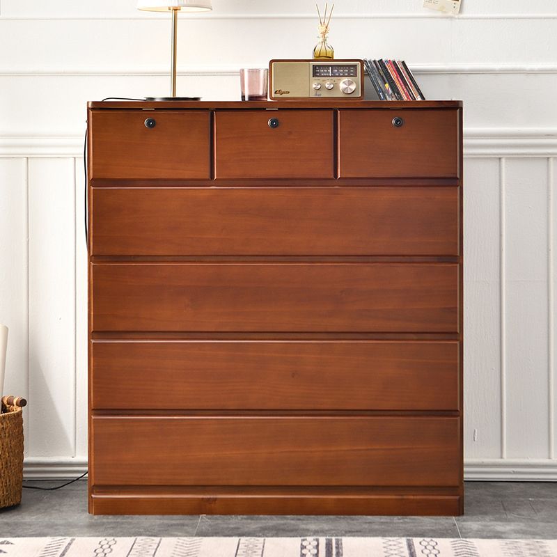 Contemporary Storage Chest Wood Storage Chest Dresser 15.7" W