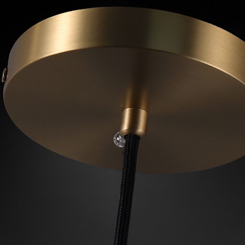 Gold Teardrop Pendant Lighting Modern Style LED Crystal Suspended Lighting Fixture