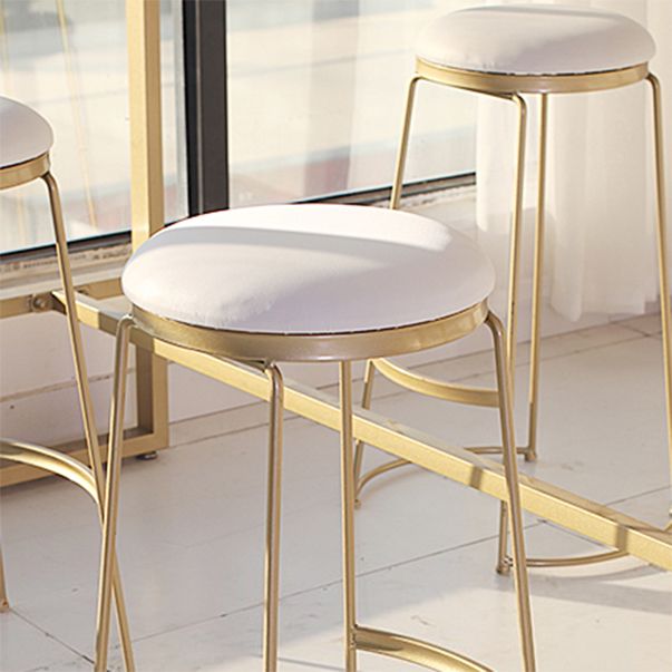 Glam Rectangle Bar Table Set 1/5 Pcs Iron Frame Bar Table and Upholstered Stools