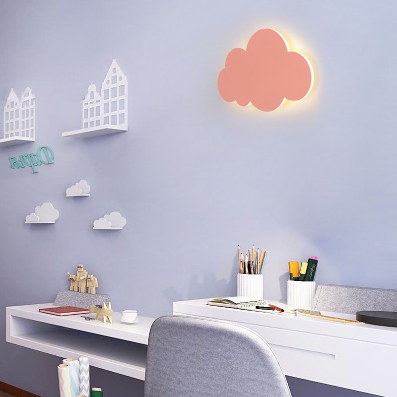 Bambini nuvol ombra a parete montata in ferro battuto con le luci delle pareti per la stanza dei bambini