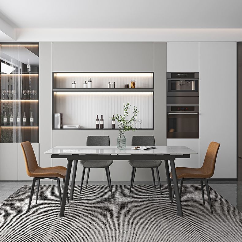 Contemporary 1/4/5/7 Pieces Dining Set Rectangle Dining Table Set with 4 Legs