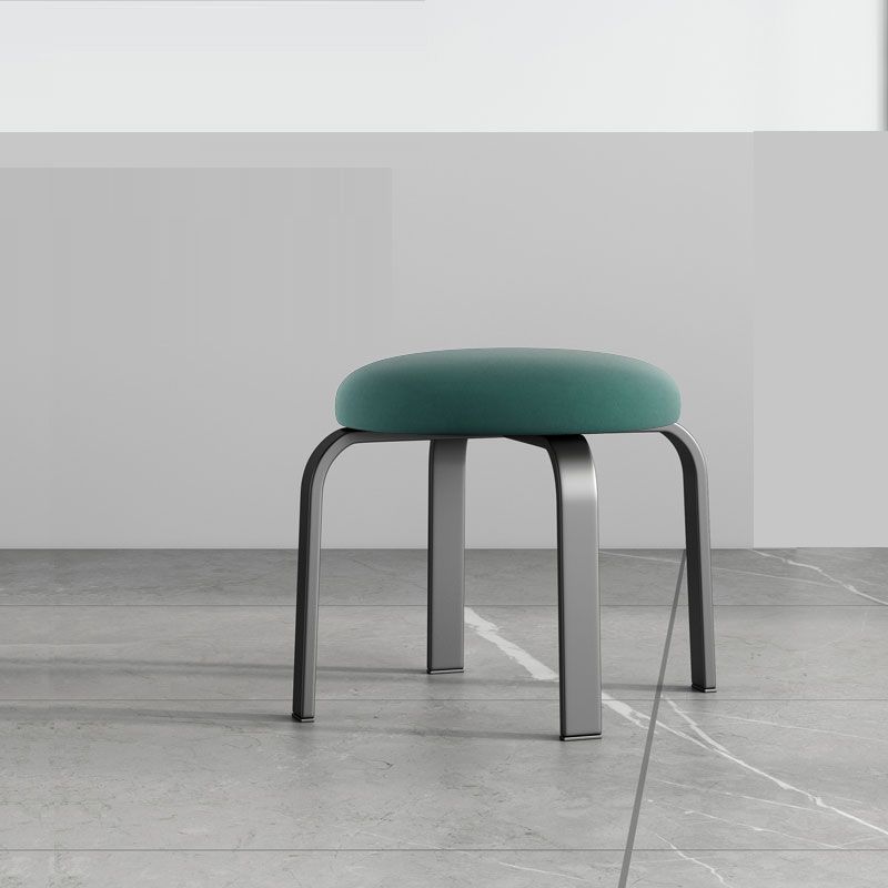 Black Modern Standard Pure Color Water Resistant Round Indoor Standard