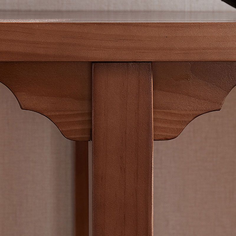 Wood Console Table Mid-Century Modern Rectangle Accent Table for Hall