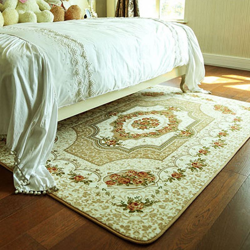 Modern European Style Rug Living Room Carpet Polyester Washable Area Rug