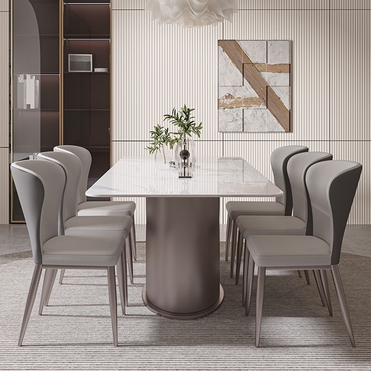 Designer Style Sintered Stone Top Dining Set 1/4/5/7 Pieces Dining Table with Chairs