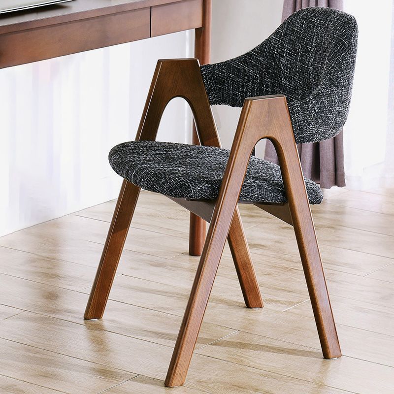 Modern Solid Wood Opening Back Dining Arm Chair Kitchen Dining Arm Chair