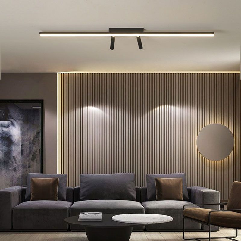 Modern Strip Ceiling Light Metal Black 3 Lights Track Flush Mount Ligh modern-strip-ceiling-light-metal-black-3-lights-track-flush-mount-ligh