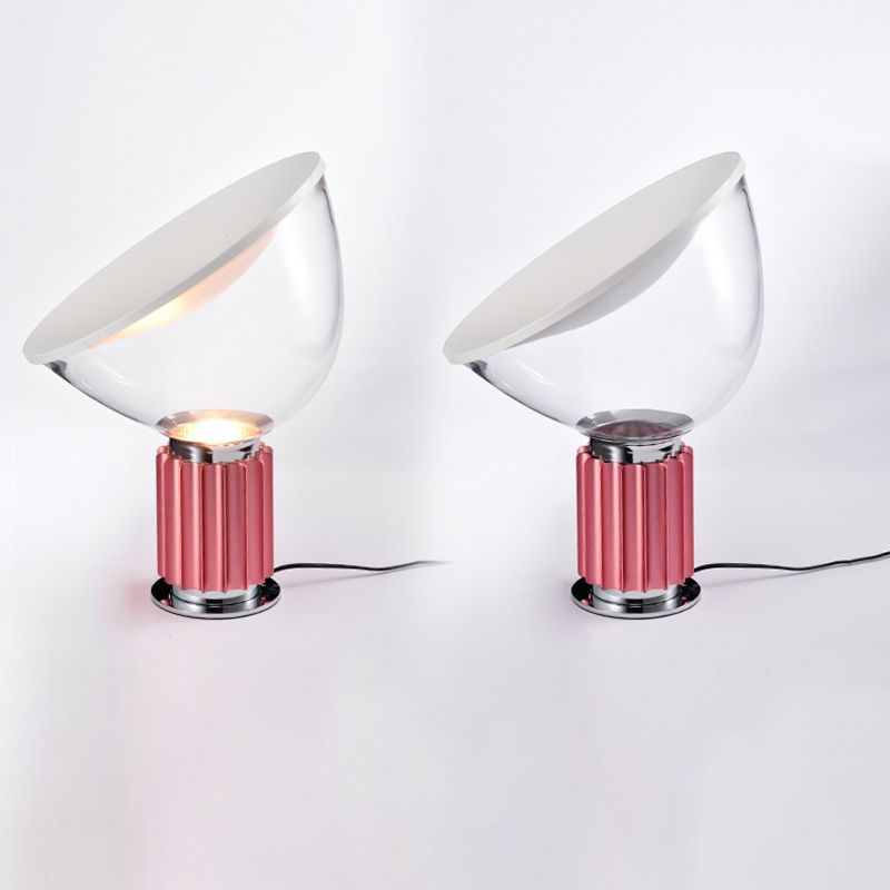 Contemporary Simple Nightstand Lamps Glass Shade Table Lamp for Bedroom Living Room