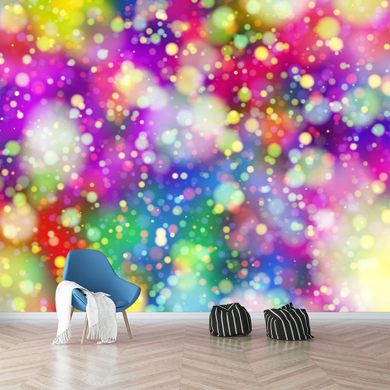 Bokeh Mural Wallpaper Moisture Resistant Wall Covering for Room Decoration